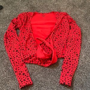 Aritzia-Sunday Best Wrap Crop Top